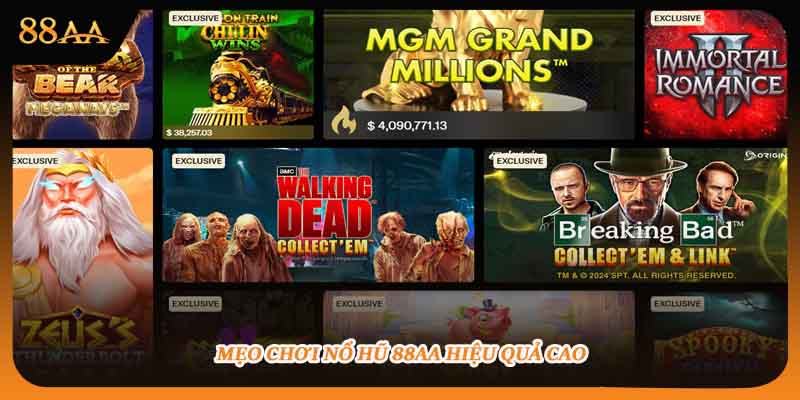 Mẹo chơi nổ hũ 88aa hiệu quả cao